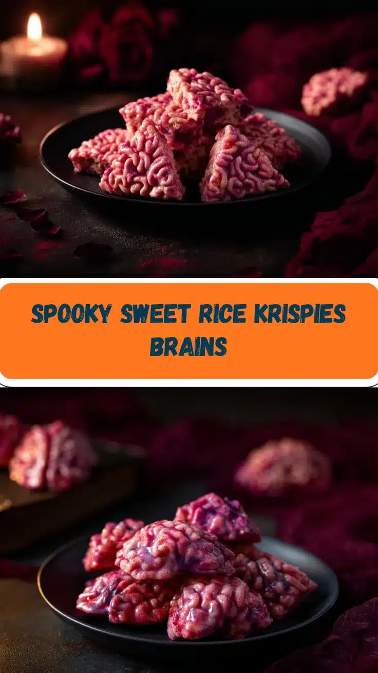 spooky rice krispies brains recipe