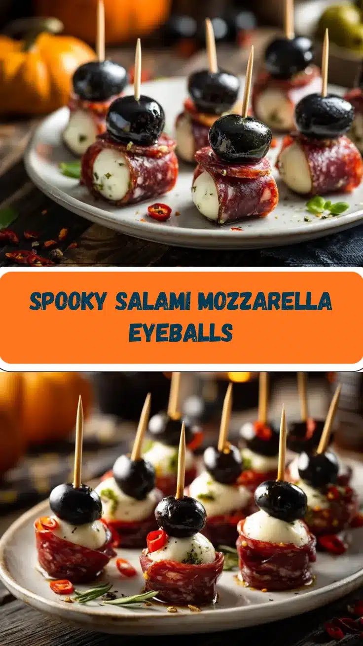 spooky salami mozzarella eyeballs recipe