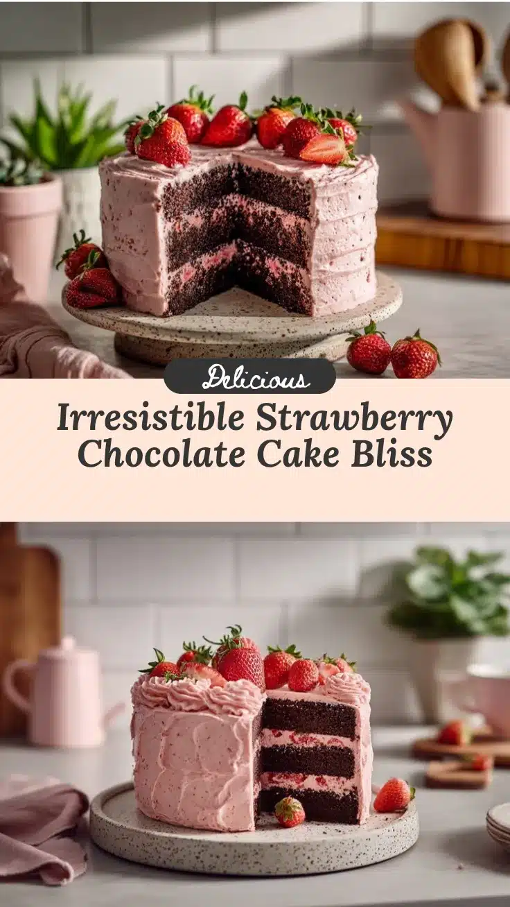 Strawberry Chocolate Layer Cake recipe