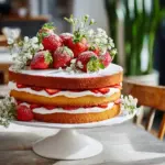Strawberry Shortcake Layer Cake - featured image