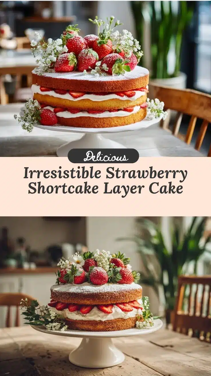 Strawberry Shortcake Layer Cake recipe