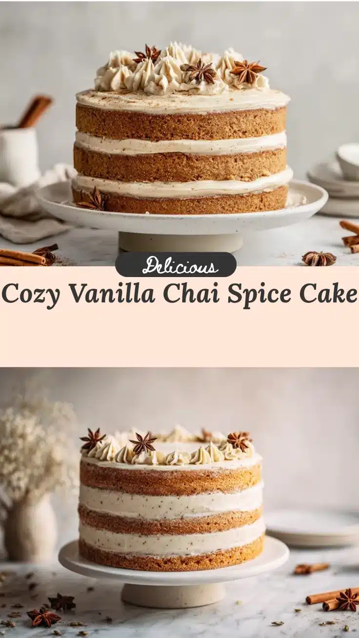 Vanilla Chai Spice Layer Cake recipe