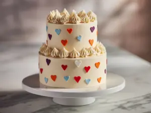 vanilla confetti cake - featured image