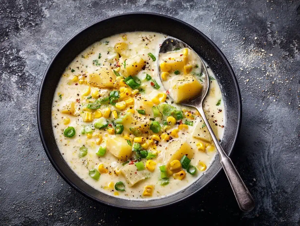 vegan corn chowder preparation steps