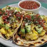 avocado egg breakfast tacos - featured image
