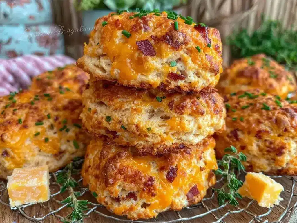 bacon cheddar chive scones - featured image