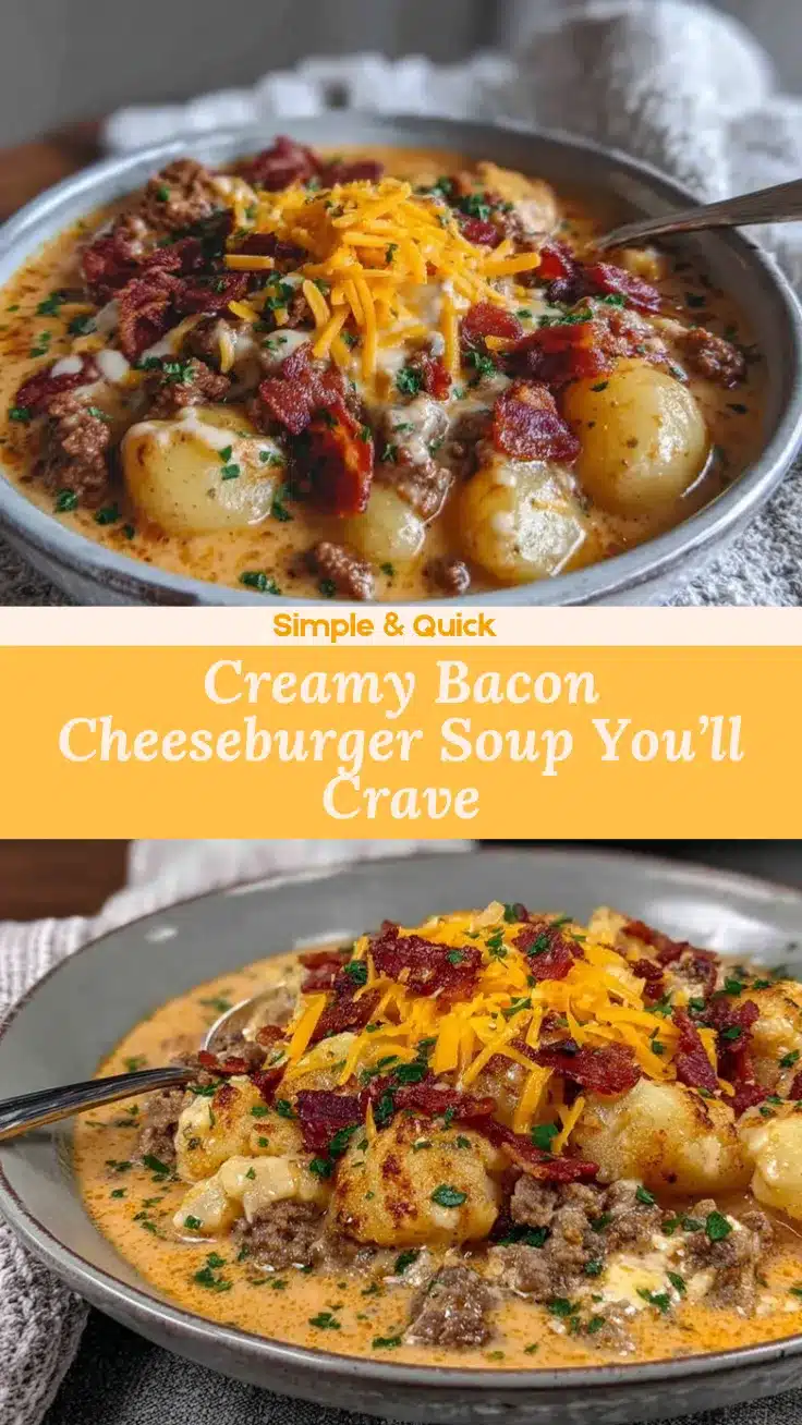 bacon cheeseburger soup recipe