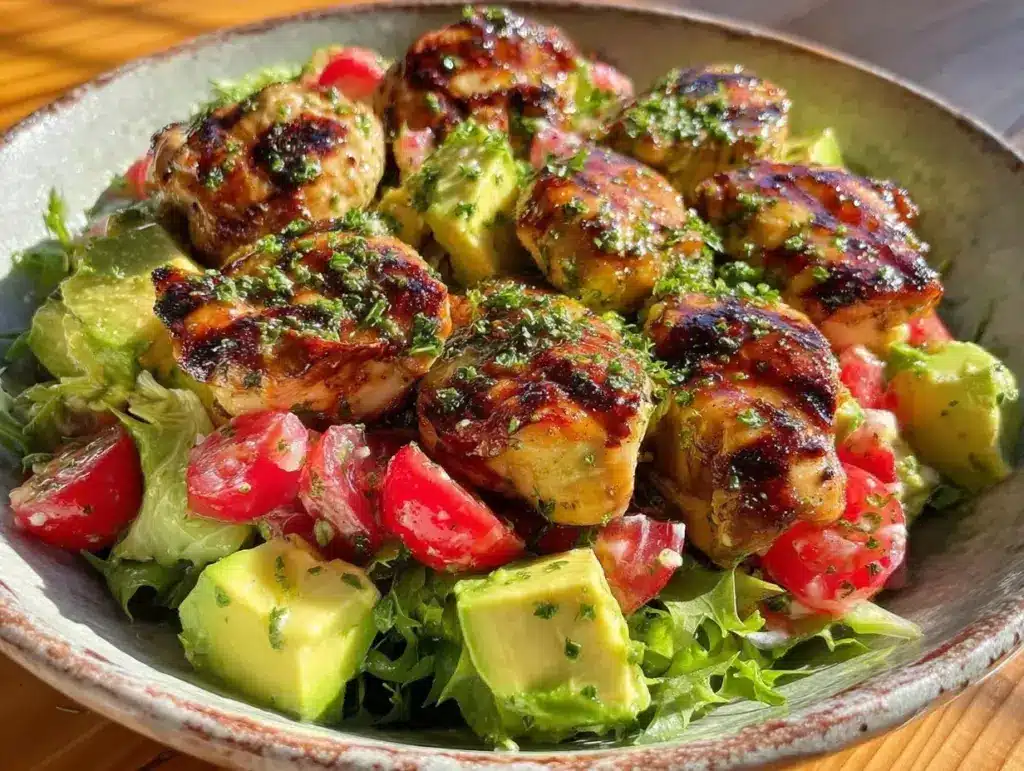 balsamic chicken salad - featured image