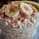 banana bread overnight oats - featured image