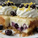blueberry lemon cheesecake bars - featured image