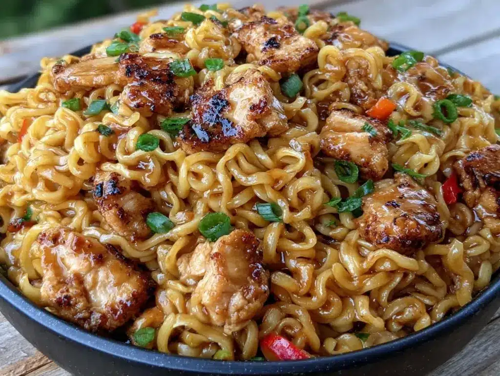 chicken ramen stir fry - featured image