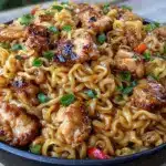 chicken ramen stir fry - featured image
