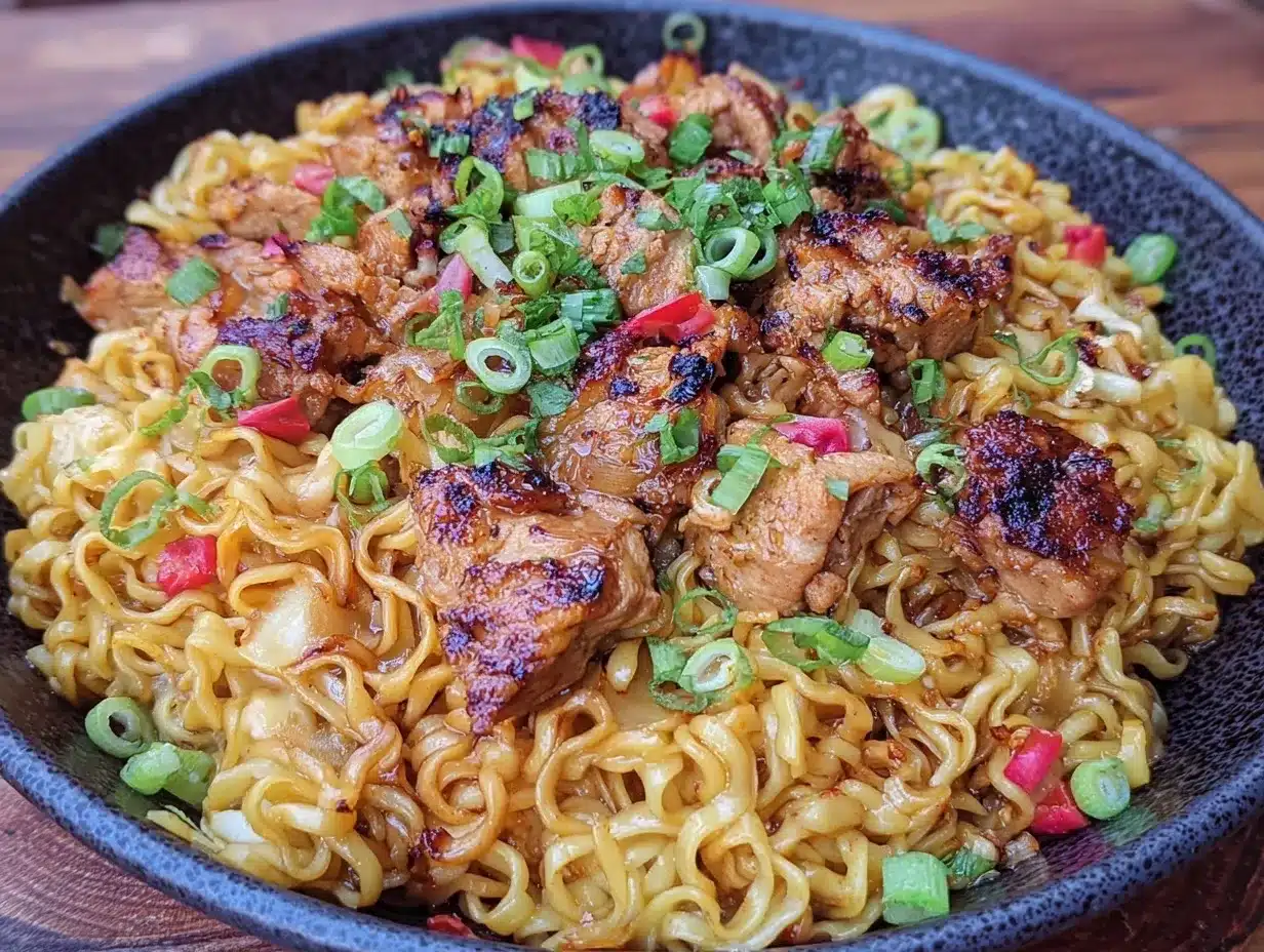 chicken ramen stir fry preparation steps