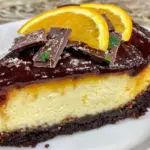 chocolate orange cheesecake - featured image