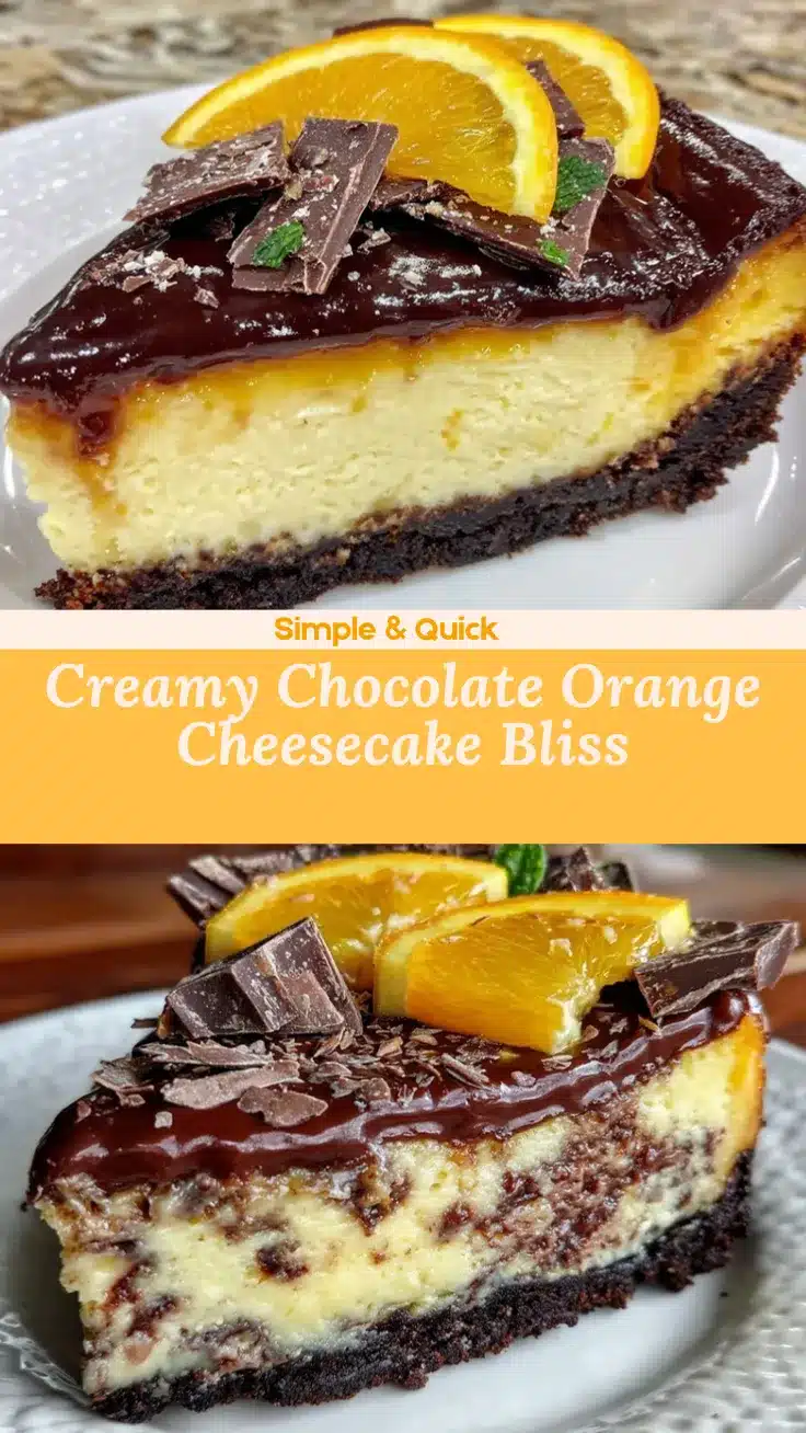 chocolate orange cheesecake recipe