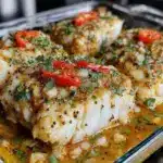 coconut curry baked cod - featured image