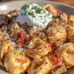 Creamy Beef Stroganoff Tortellini - featured image