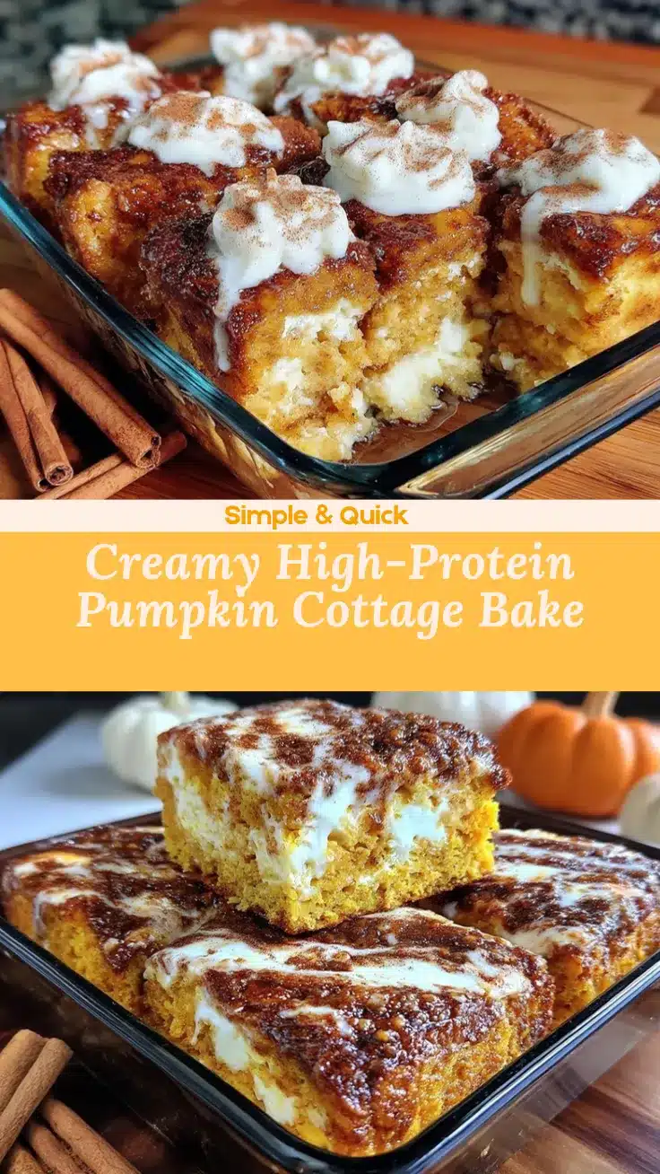 creamy cottage cheese pumpkin bake recipe
