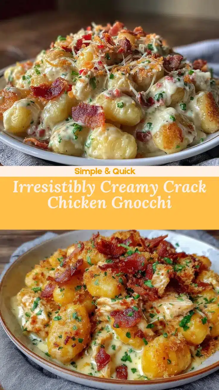 Creamy Crack Chicken Gnocchi recipe