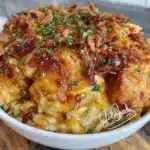 Creamy French Onion Chicken Rice Bake - featured image