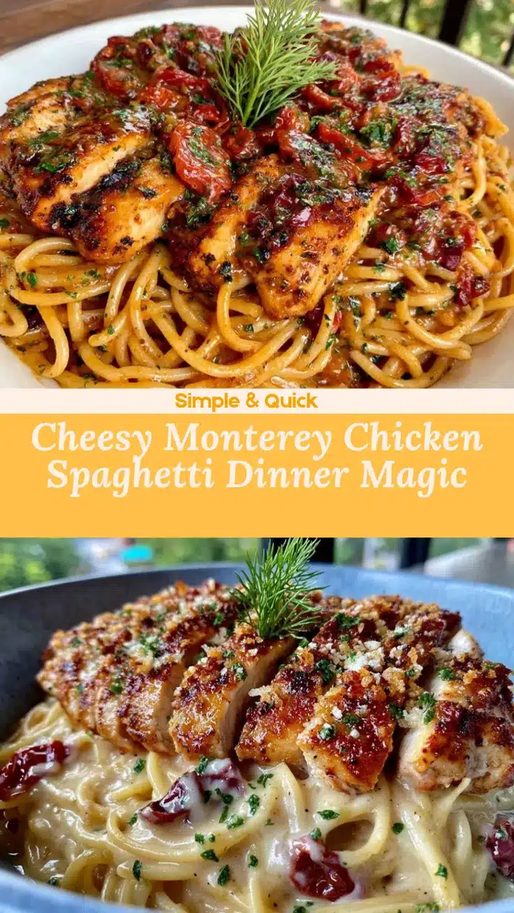 Creamy Monterey Chicken Spaghetti recipe
