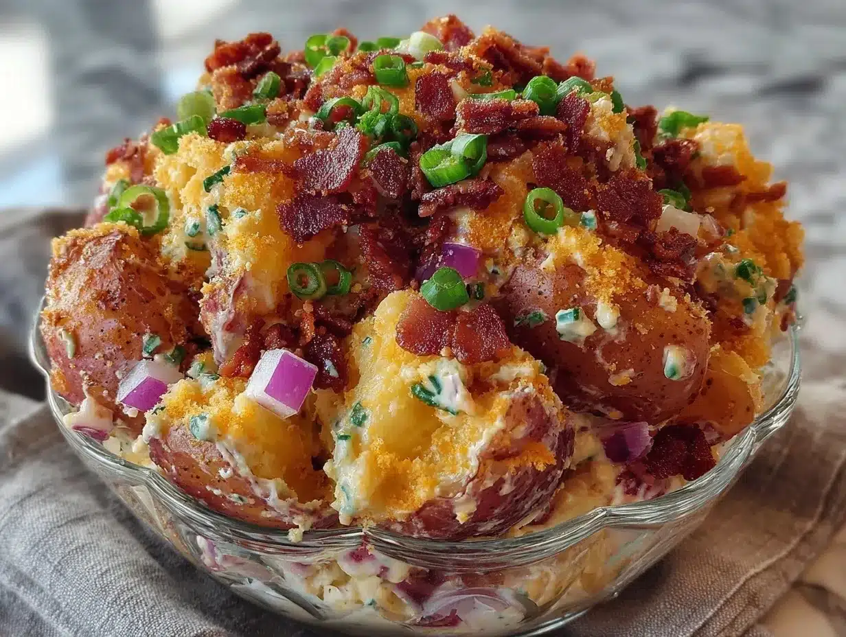 creamy steakhouse potato salad preparation steps