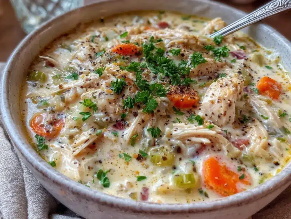crockpot chicken wild rice soup - featured image