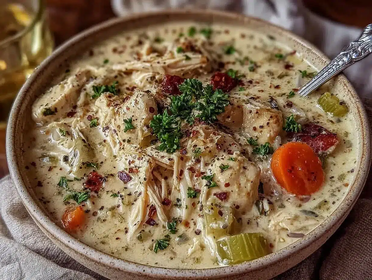 crockpot chicken wild rice soup preparation steps