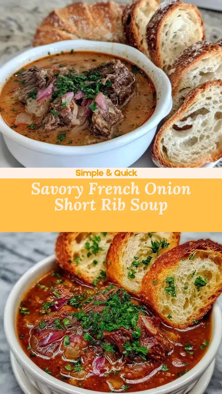 French Onion Short Rib Soup recipe