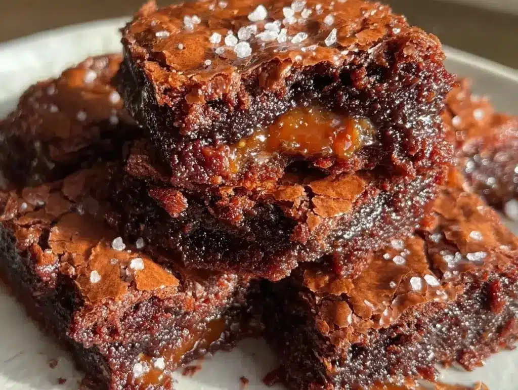 fudgy chewy brookies - featured image