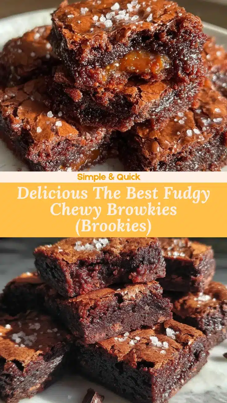 fudgy chewy brookies recipe