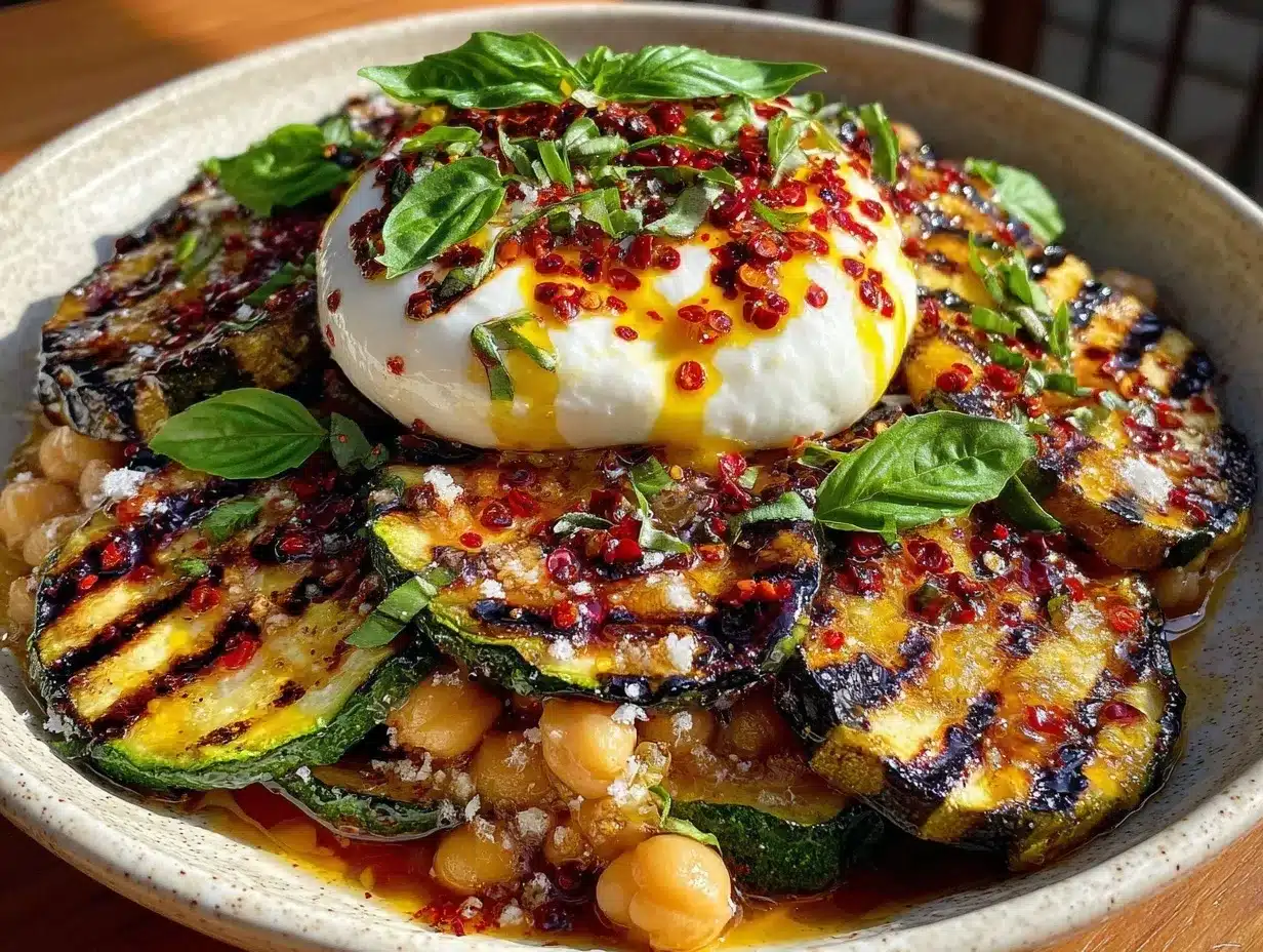 grilled zucchini salad preparation steps