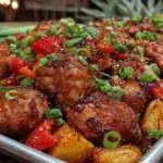 Hawaiian Chicken Sheet Pan Dinner - featured image