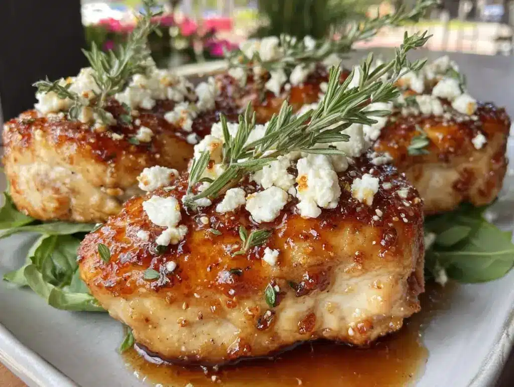 hot honey feta chicken - featured image