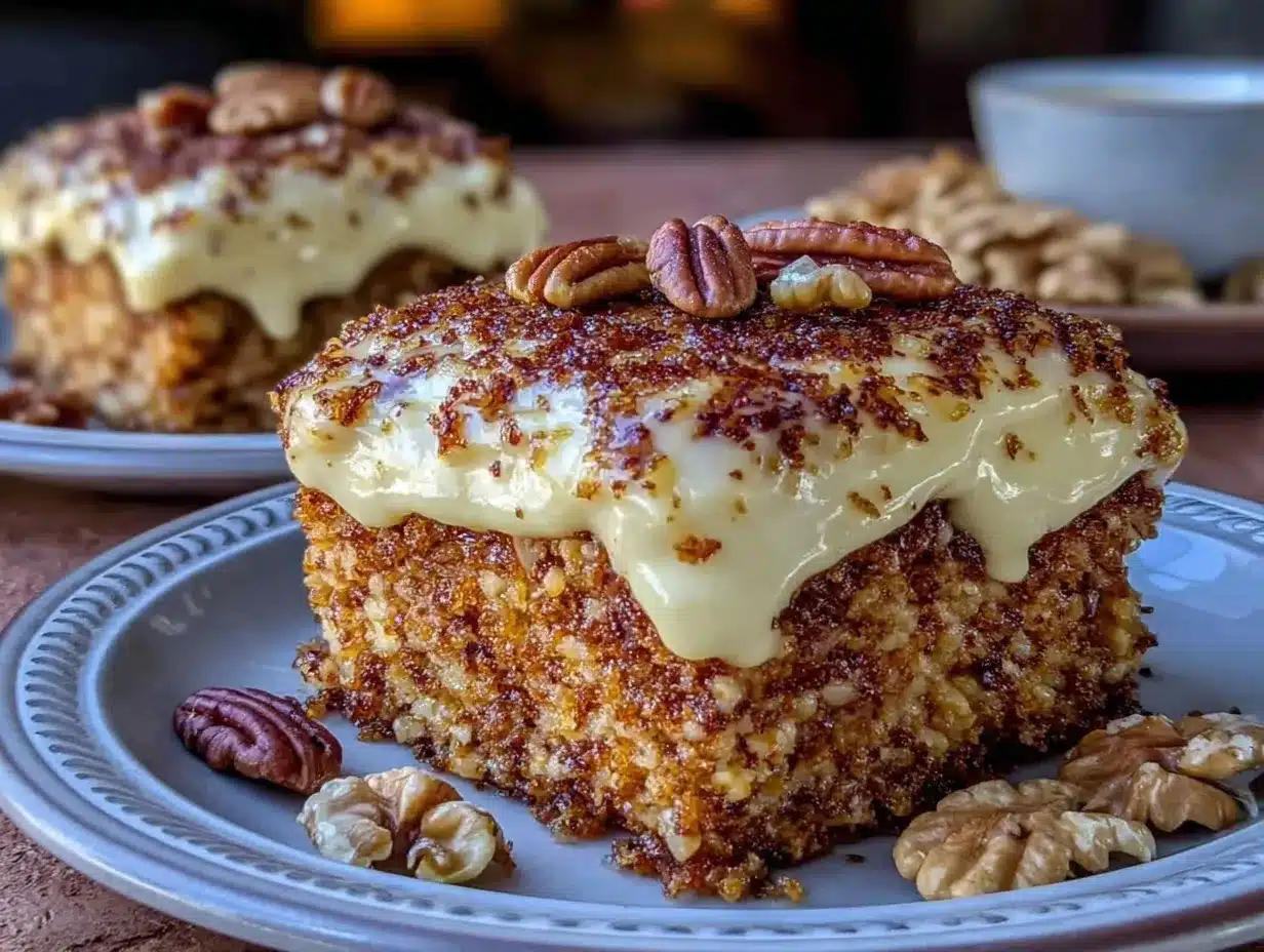 maple walnut cream cake preparation steps