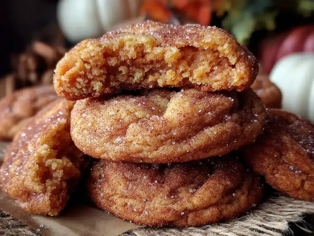 Pumpkin Snickerdoodle Cookies - featured image