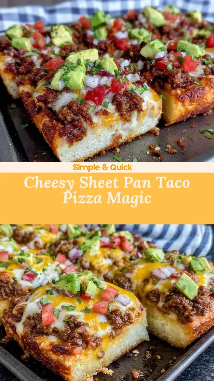 sheet pan taco pizza recipe
