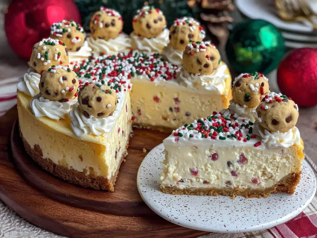 sugar cookie cheesecake - featured image