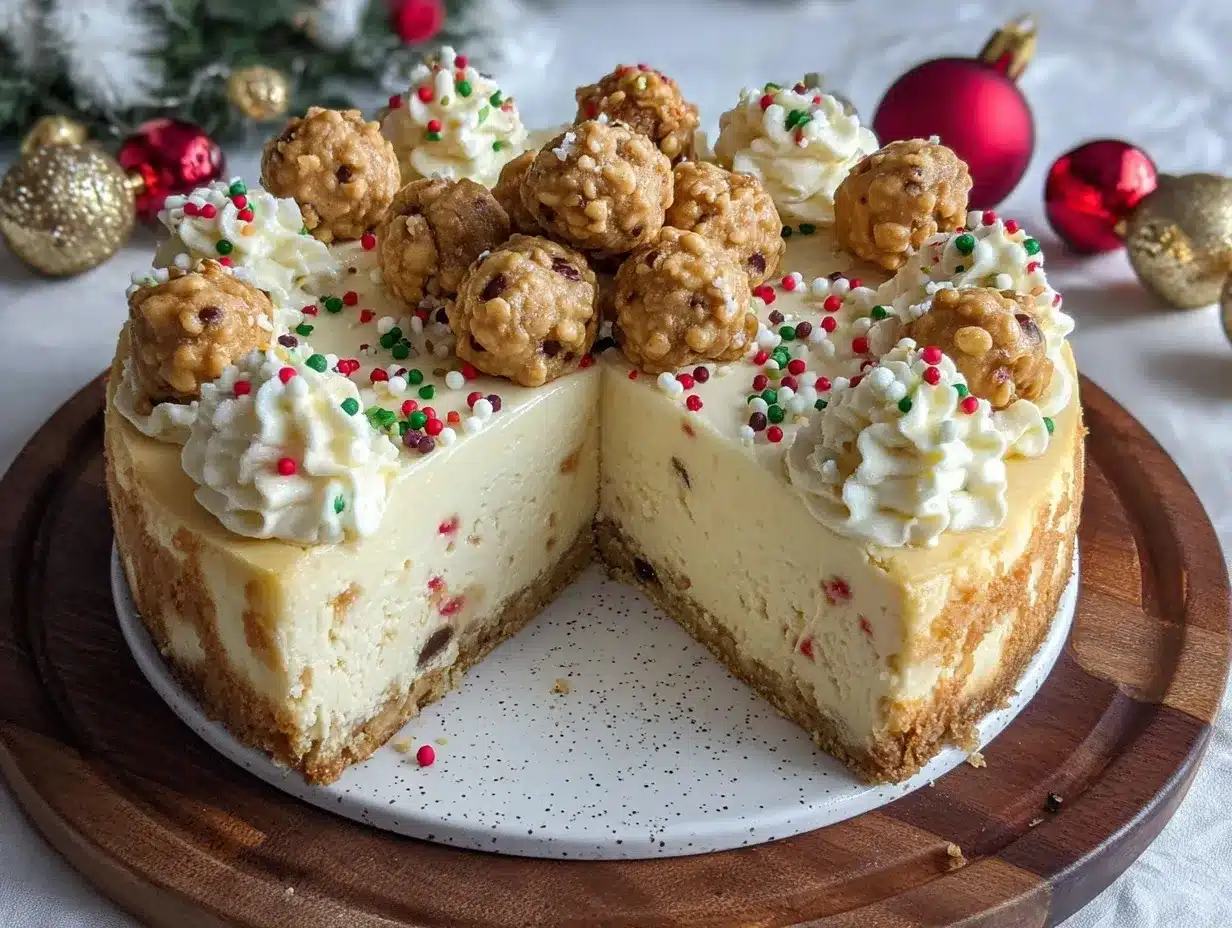 sugar cookie cheesecake preparation steps