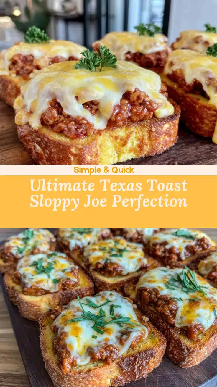 Texas Toast Sloppy Joe recipe