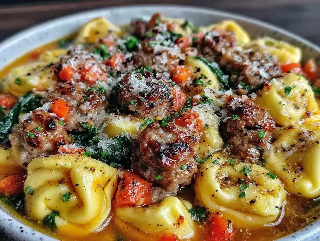 tortellini soup with sausage preparation steps