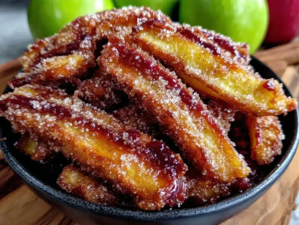 air fryer apple fries - featured image