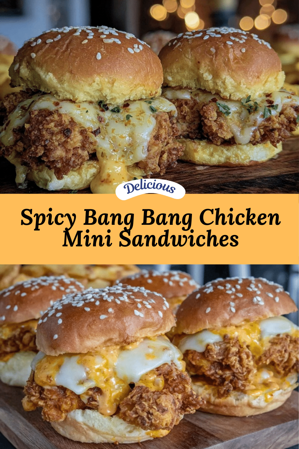 Bang Bang Chicken mini sandwiches recipe