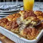 biscuits and gravy casserole - featured image