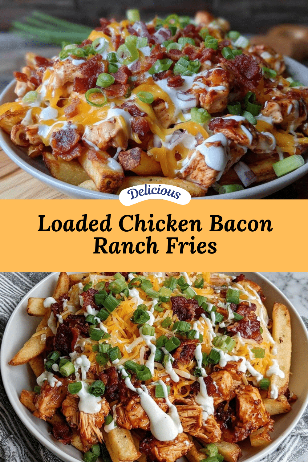 chicken bacon ranch fries recipe