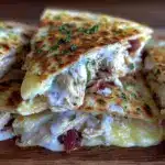 chicken bacon ranch quesadilla - featured image
