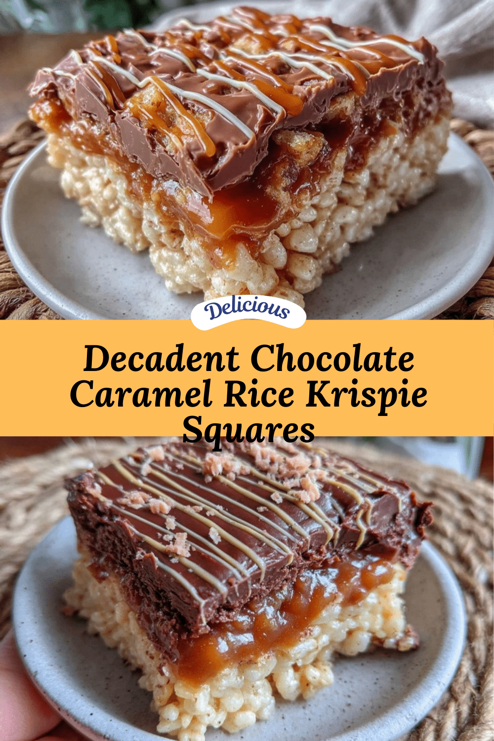chocolate caramel rice krispie squares recipe