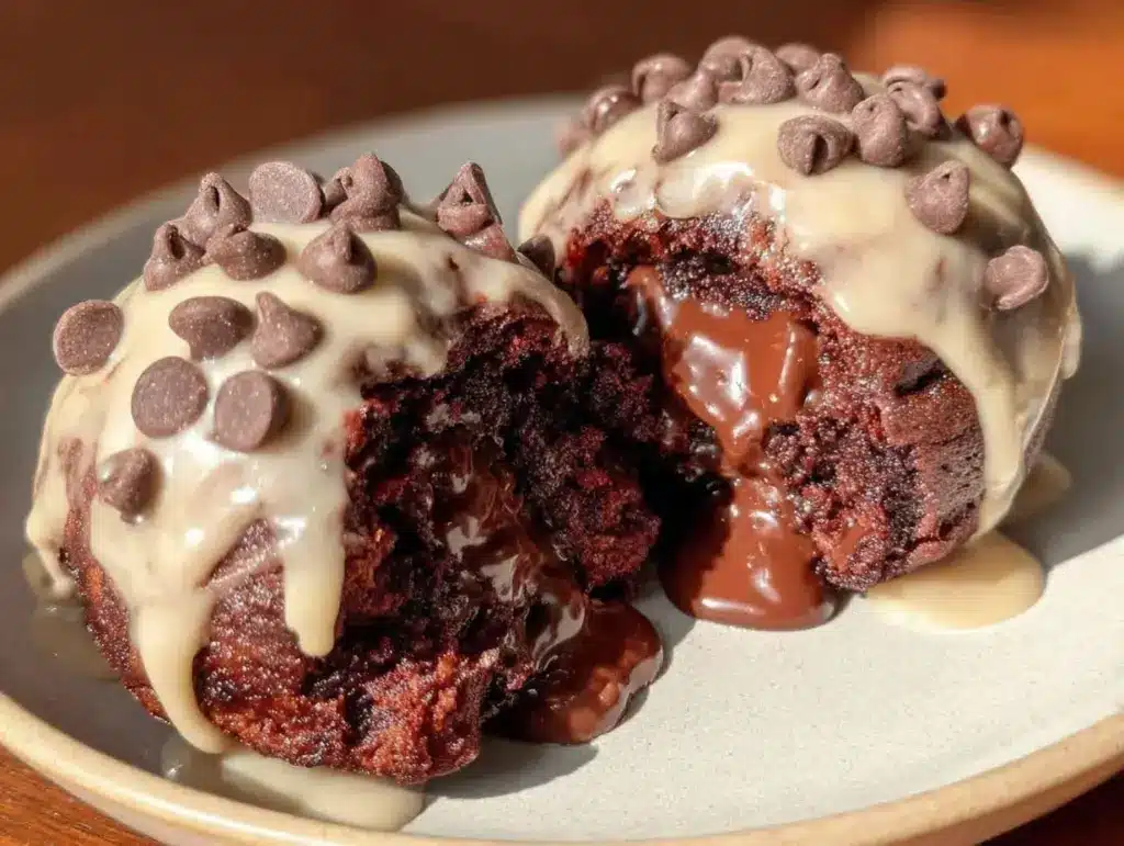 chocolate chip cookie dough brownie bombs - featured image