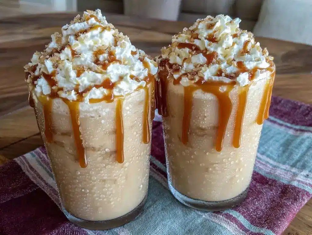 creamy caramel frappuccino recipe - featured image