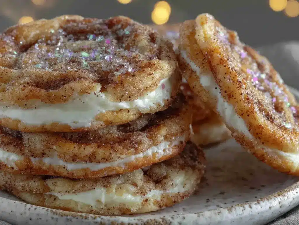 creamy cinnamon roll cheesecake cookies - featured image